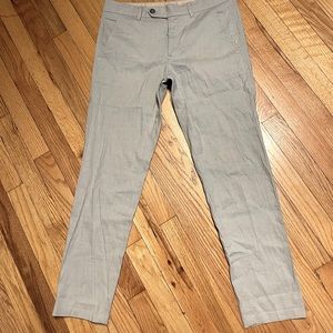 Vince Linen Trousers Casual Dress Skinny Slim work tomboy Masc chinos slacks 6